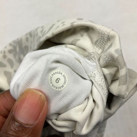 Lululemon Womens Wunder Under Cropped Leggings Printed High Rise Pull On Size 6 - Picture 8 of 12